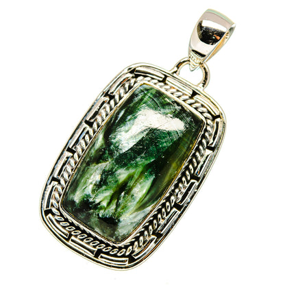 Seraphinite Pendants handcrafted by Ana Silver Co - PD12495
