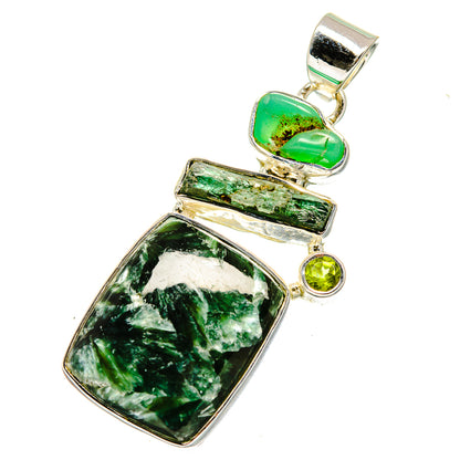 Seraphinite Pendants handcrafted by Ana Silver Co - PD12500