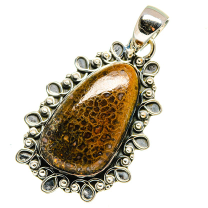 Dinosaur Bone Pendants handcrafted by Ana Silver Co - PD12502