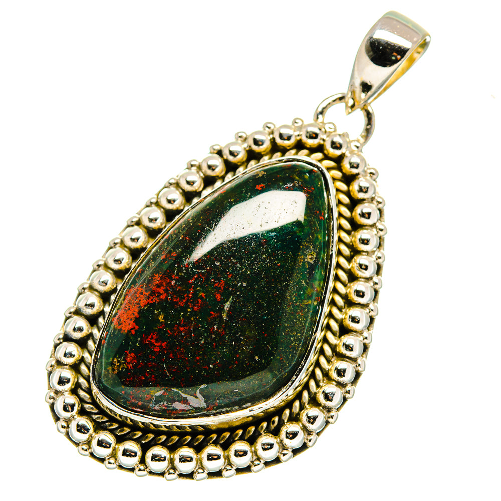 Bloodstone Pendants handcrafted by Ana Silver Co - PD12503