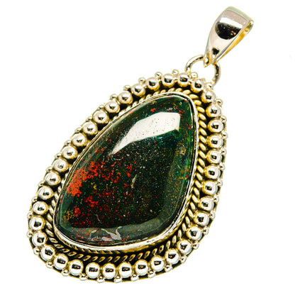 Bloodstone Pendants handcrafted by Ana Silver Co - PD12503