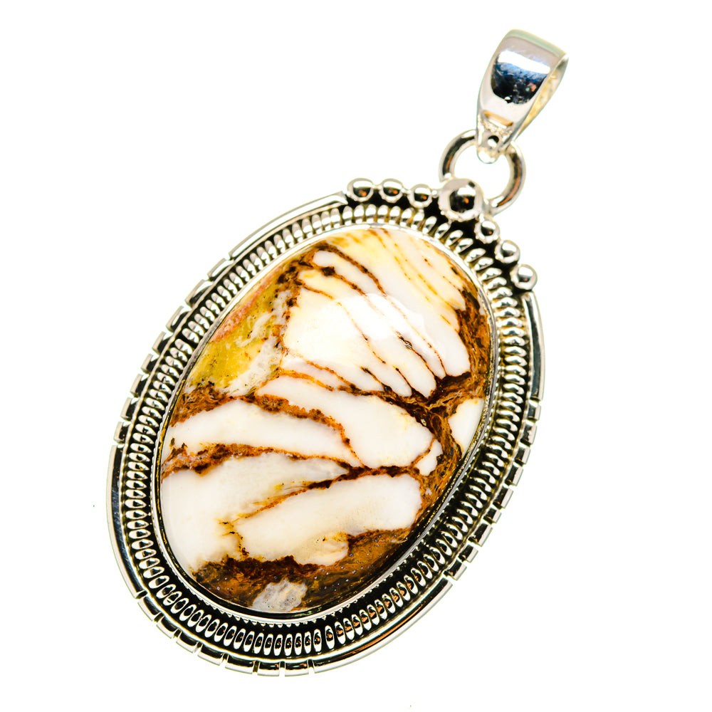 Peanut Wood Jasper Pendants handcrafted by Ana Silver Co - PD12507 - Photo 2