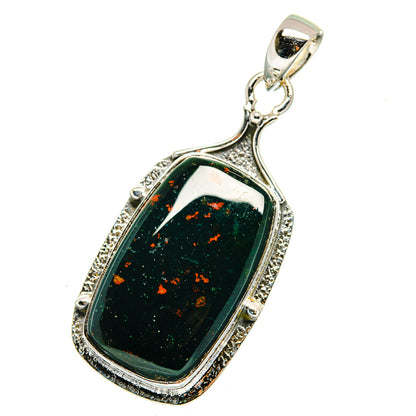 Bloodstone Pendants handcrafted by Ana Silver Co - PD12512