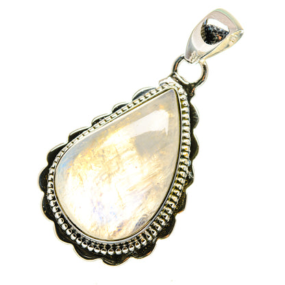 Rainbow Moonstone Pendants handcrafted by Ana Silver Co - PD12521