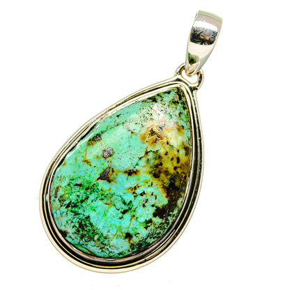 Tibetan Turquoise Pendants handcrafted by Ana Silver Co - PD12523