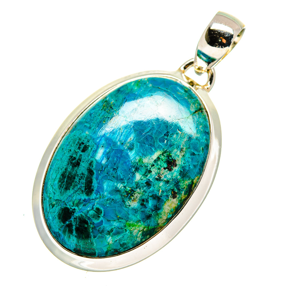 Chrysocolla Pendants handcrafted by Ana Silver Co - PD12524