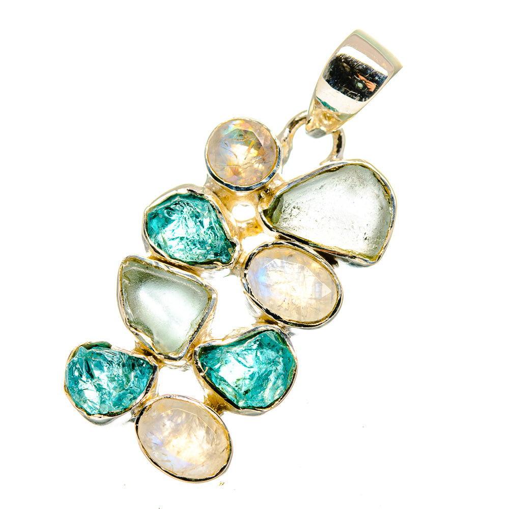Aquamarine Pendants handcrafted by Ana Silver Co - PD12529