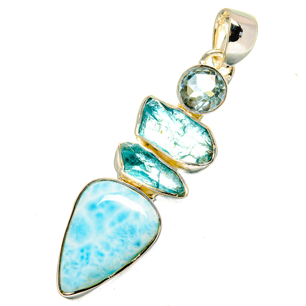 Larimar Pendants handcrafted by Ana Silver Co - PD12531