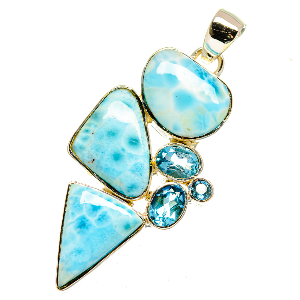 Larimar Pendants handcrafted by Ana Silver Co - PD12536