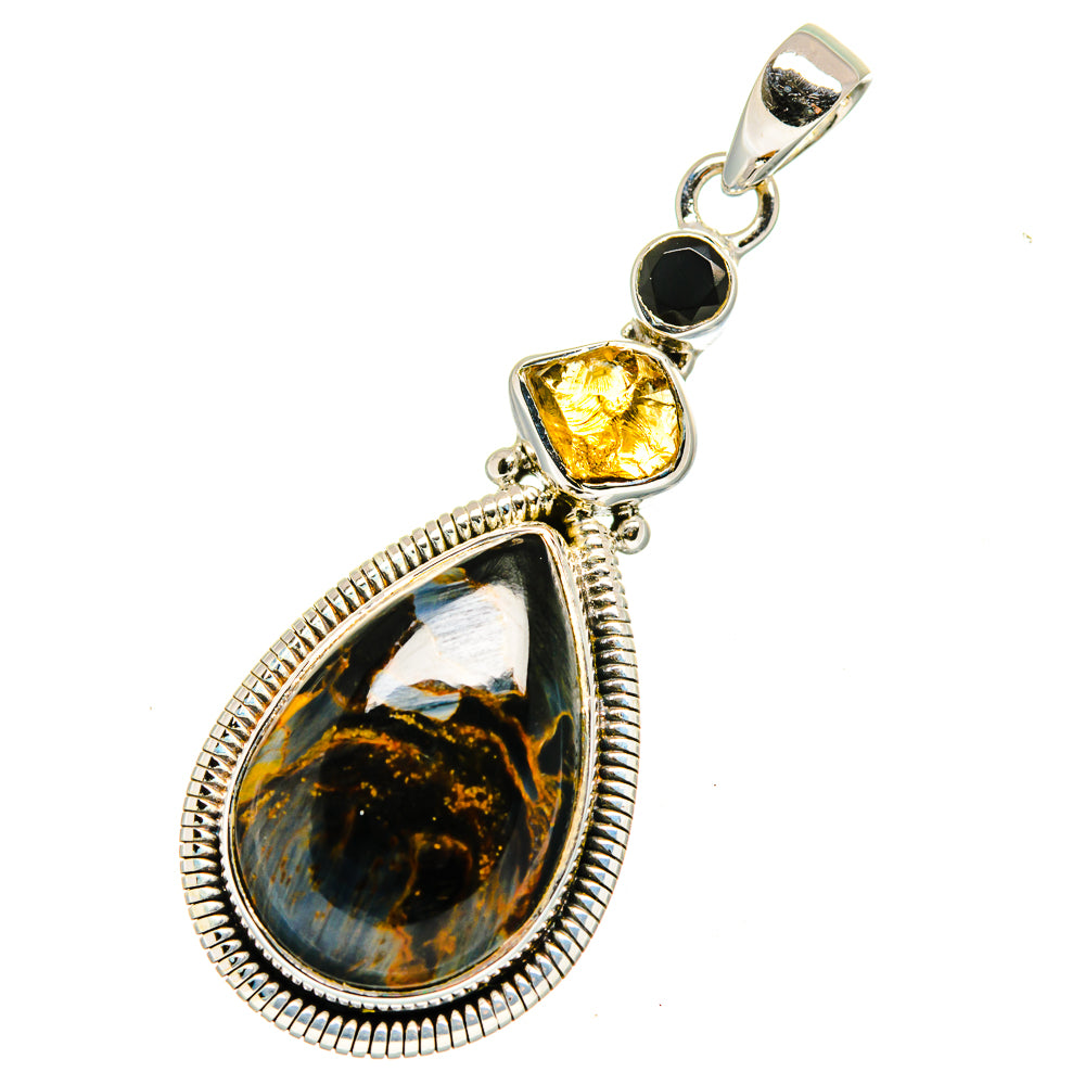 Pietersite Pendants handcrafted by Ana Silver Co - PD12538