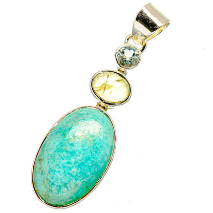 Amazonite Pendants handcrafted by Ana Silver Co - PD12541