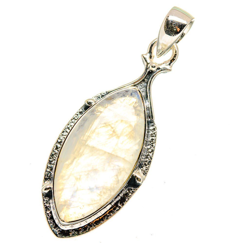 Rainbow Moonstone Pendants handcrafted by Ana Silver Co - PD12543
