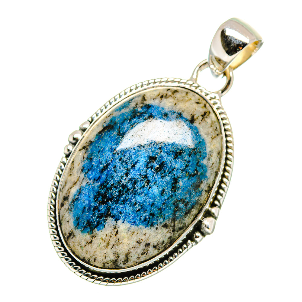 K2 Blue Azurite Pendants handcrafted by Ana Silver Co - PD12560