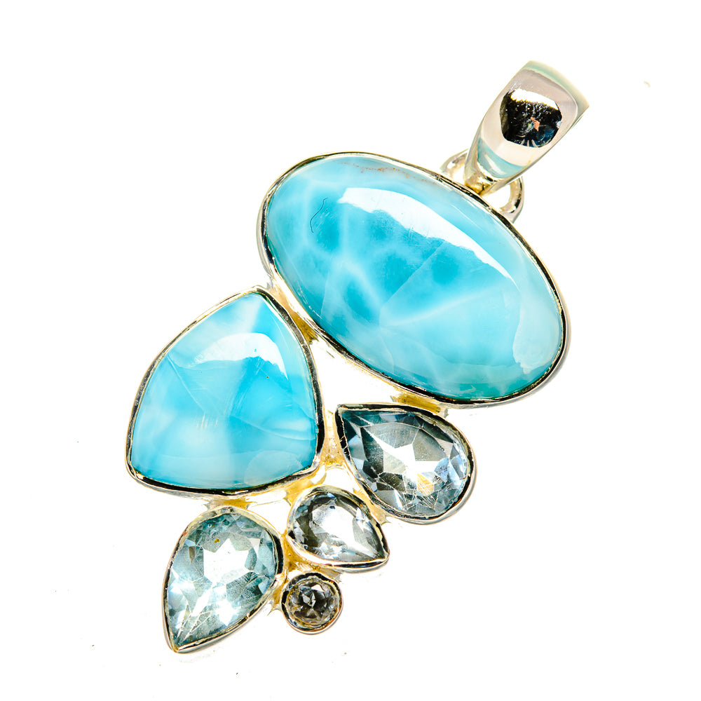 Larimar Pendants handcrafted by Ana Silver Co - PD12567