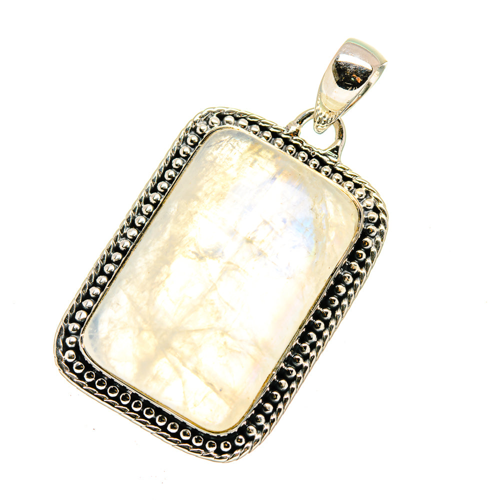 Rainbow Moonstone Pendants handcrafted by Ana Silver Co - PD12600