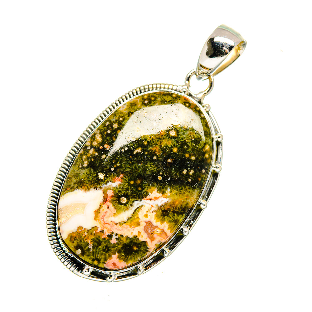 Ocean Jasper Pendants handcrafted by Ana Silver Co - PD12603