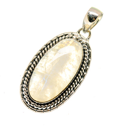 Rainbow Moonstone Pendants handcrafted by Ana Silver Co - PD12613