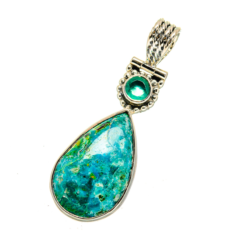 Chrysocolla Pendants handcrafted by Ana Silver Co - PD12614