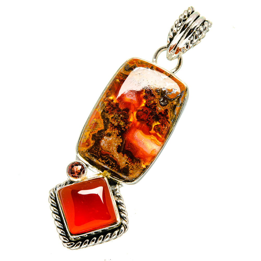Moroccan Agate Pendants handcrafted by Ana Silver Co - PD12620