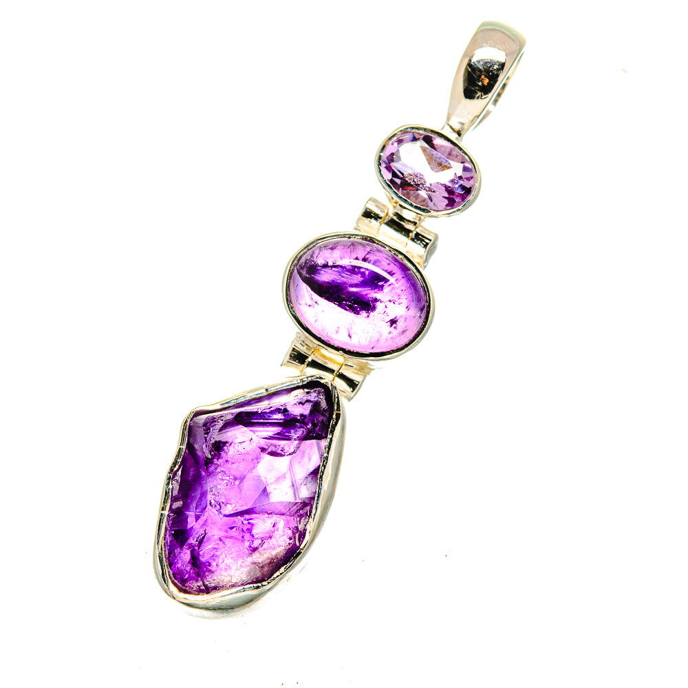 Amethyst Pendants handcrafted by Ana Silver Co - PD12635