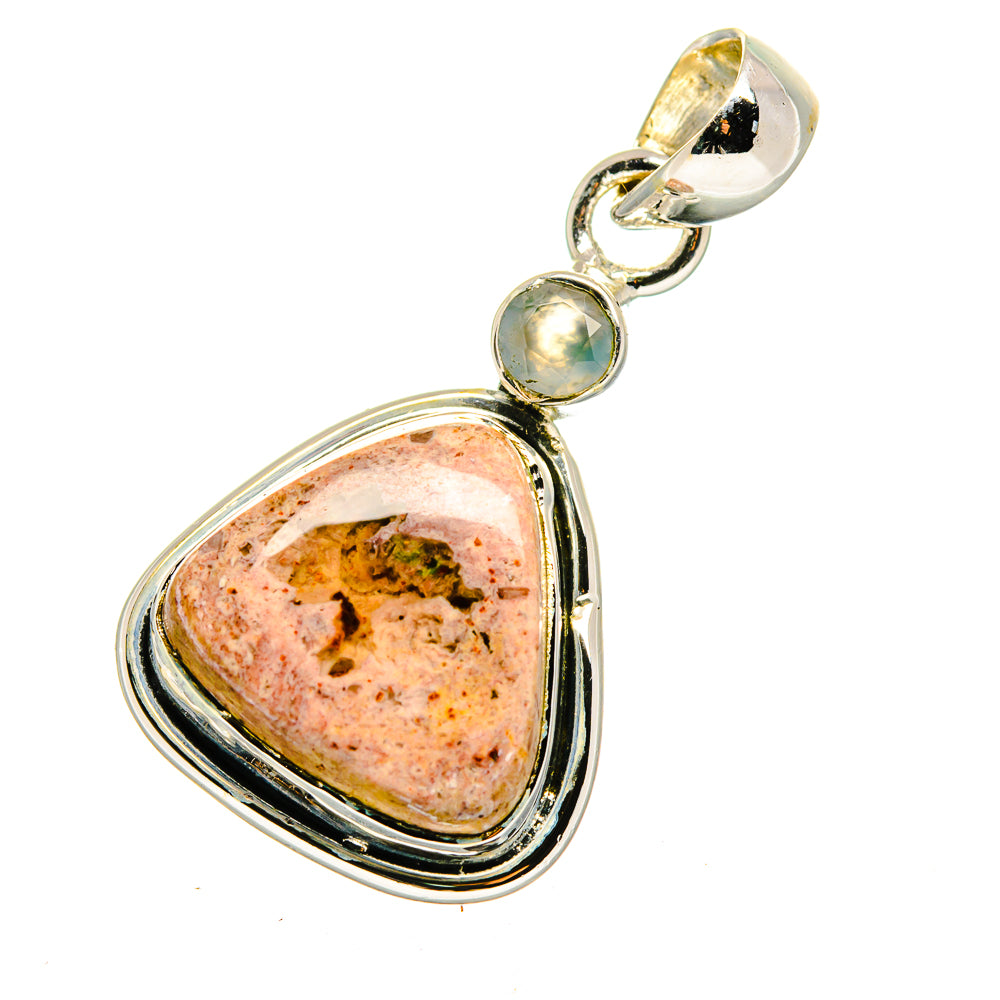 Mexican Fire Opal Pendants handcrafted by Ana Silver Co - PD12644