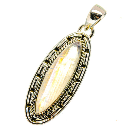 Rainbow Moonstone Pendants handcrafted by Ana Silver Co - PD12646