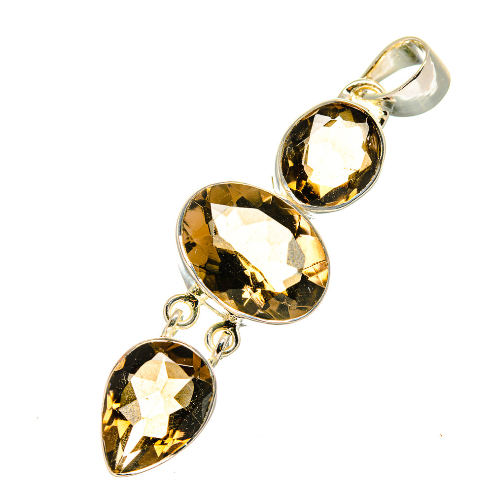Smoky Quartz Pendants handcrafted by Ana Silver Co - PD12651