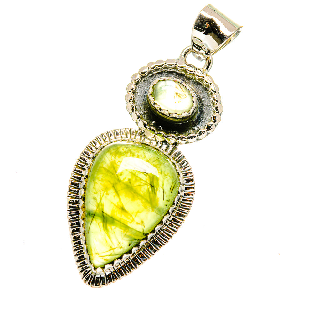 Prehnite Pendants handcrafted by Ana Silver Co - PD12655