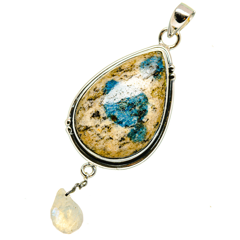 K2 Blue Azurite Pendants handcrafted by Ana Silver Co - PD12657