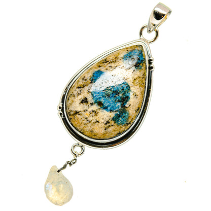 K2 Blue Azurite Pendants handcrafted by Ana Silver Co - PD12657