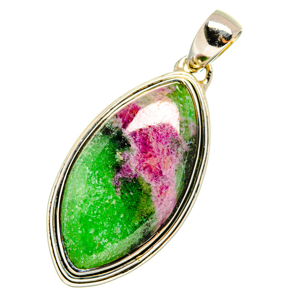 Ruby Zoisite Pendants handcrafted by Ana Silver Co - PD12675