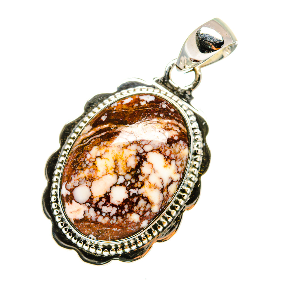 Peanut Wood Jasper Pendants handcrafted by Ana Silver Co - PD12693 - Photo 2
