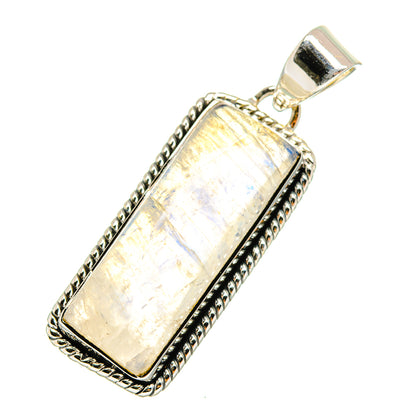 Rainbow Moonstone Pendants handcrafted by Ana Silver Co - PD12697