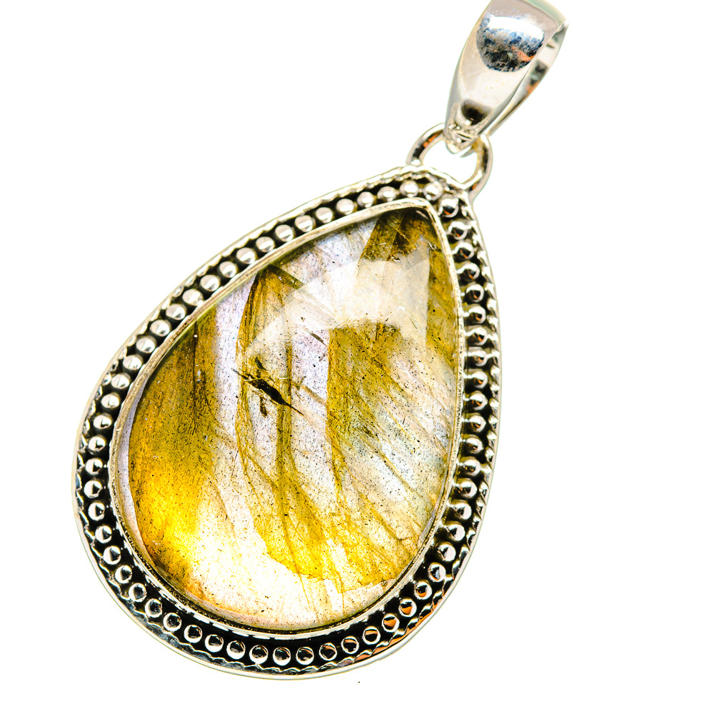 Labradorite Pendants handcrafted by Ana Silver Co - PD12702 - Photo 2