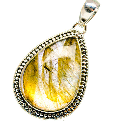 Labradorite Pendants handcrafted by Ana Silver Co - PD12702 - Photo 2