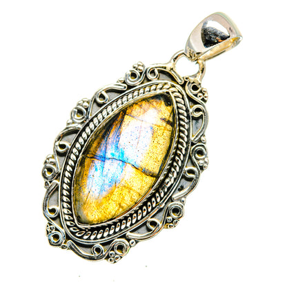 Labradorite Pendants handcrafted by Ana Silver Co - PD12712