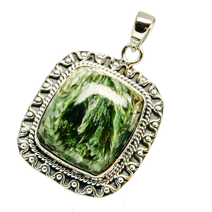 Seraphinite Pendants handcrafted by Ana Silver Co - PD12722