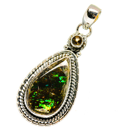 Ammolite Pendants handcrafted by Ana Silver Co - PD12738