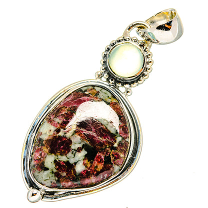 Russian Eudialyte Pendants handcrafted by Ana Silver Co - PD12739