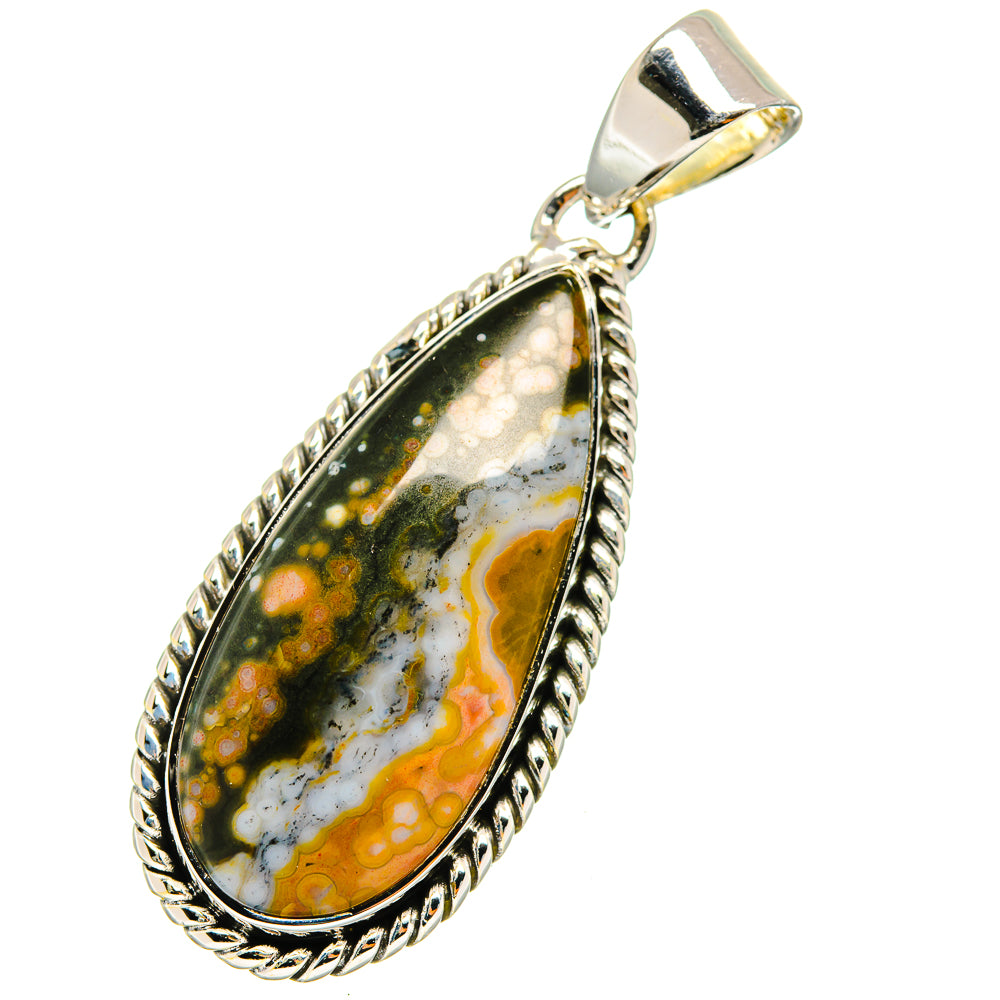 Ocean Jasper Pendants handcrafted by Ana Silver Co - PD12742