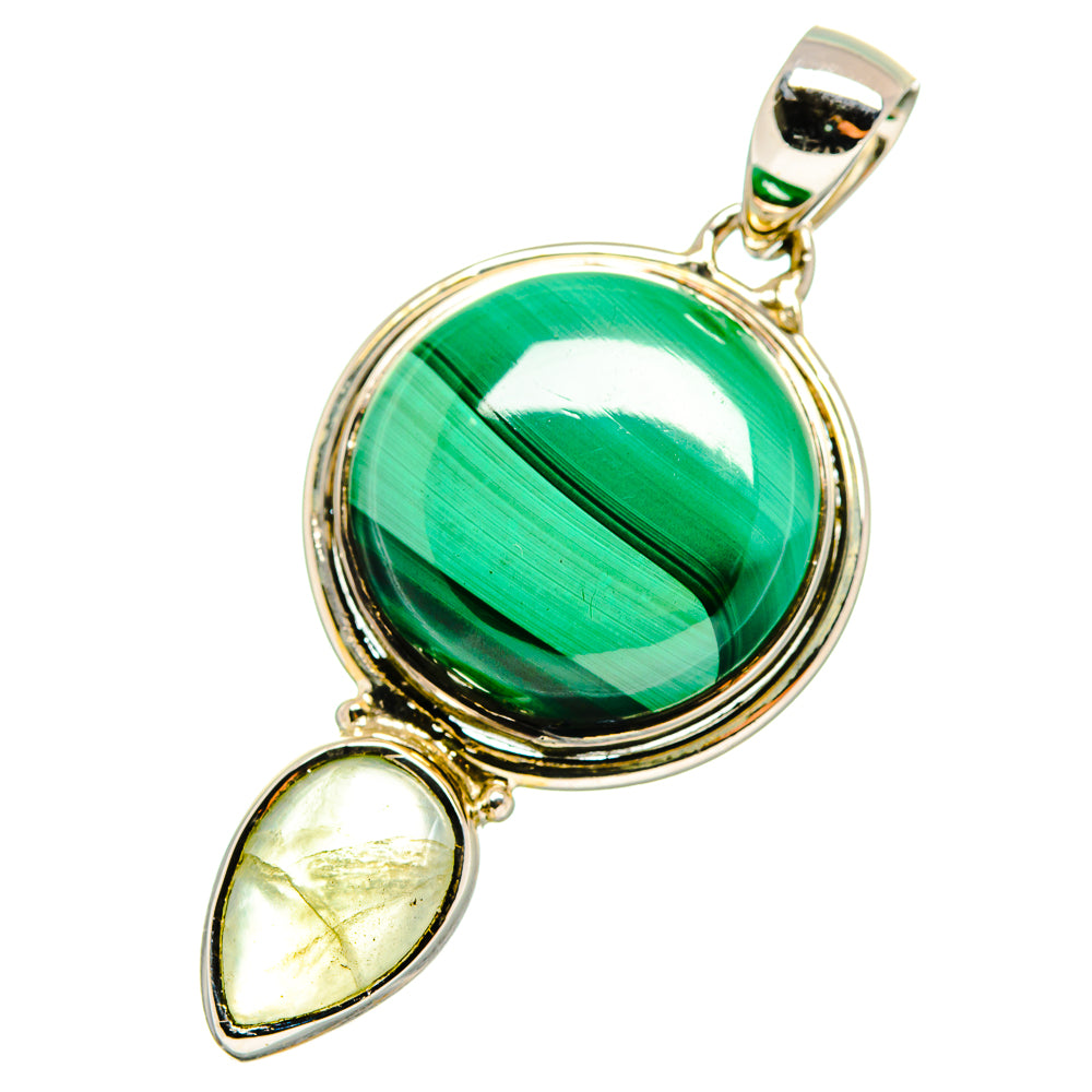 Malachite Pendants handcrafted by Ana Silver Co - PD12750