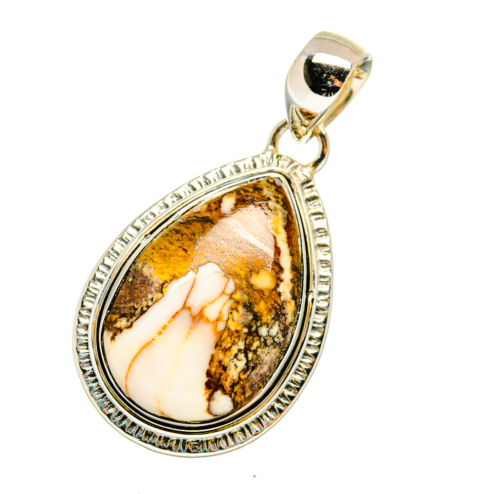 Peanut Wood Jasper Pendants handcrafted by Ana Silver Co - PD12758