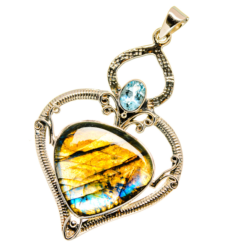 Labradorite Pendants handcrafted by Ana Silver Co - PD12774