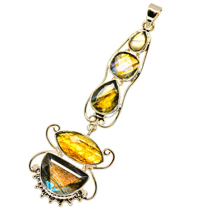 Labradorite Pendants handcrafted by Ana Silver Co - PD12775