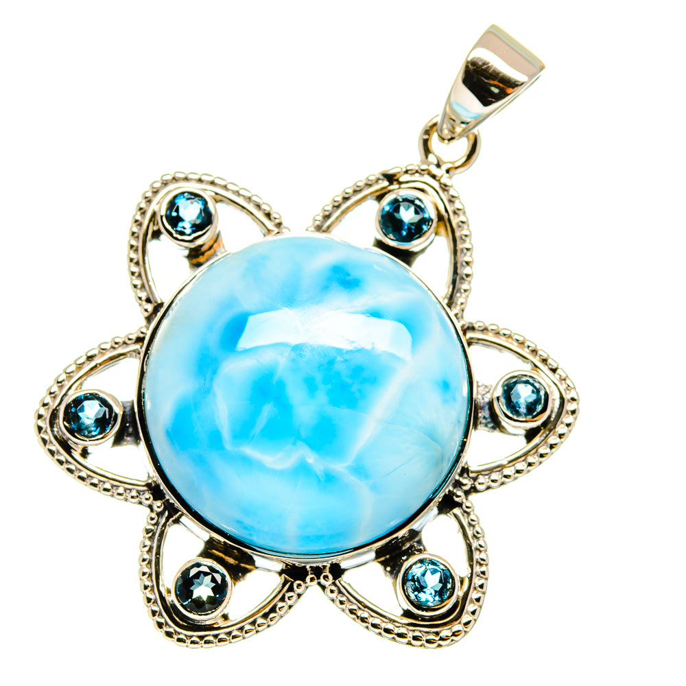 Larimar Pendants handcrafted by Ana Silver Co - PD12781