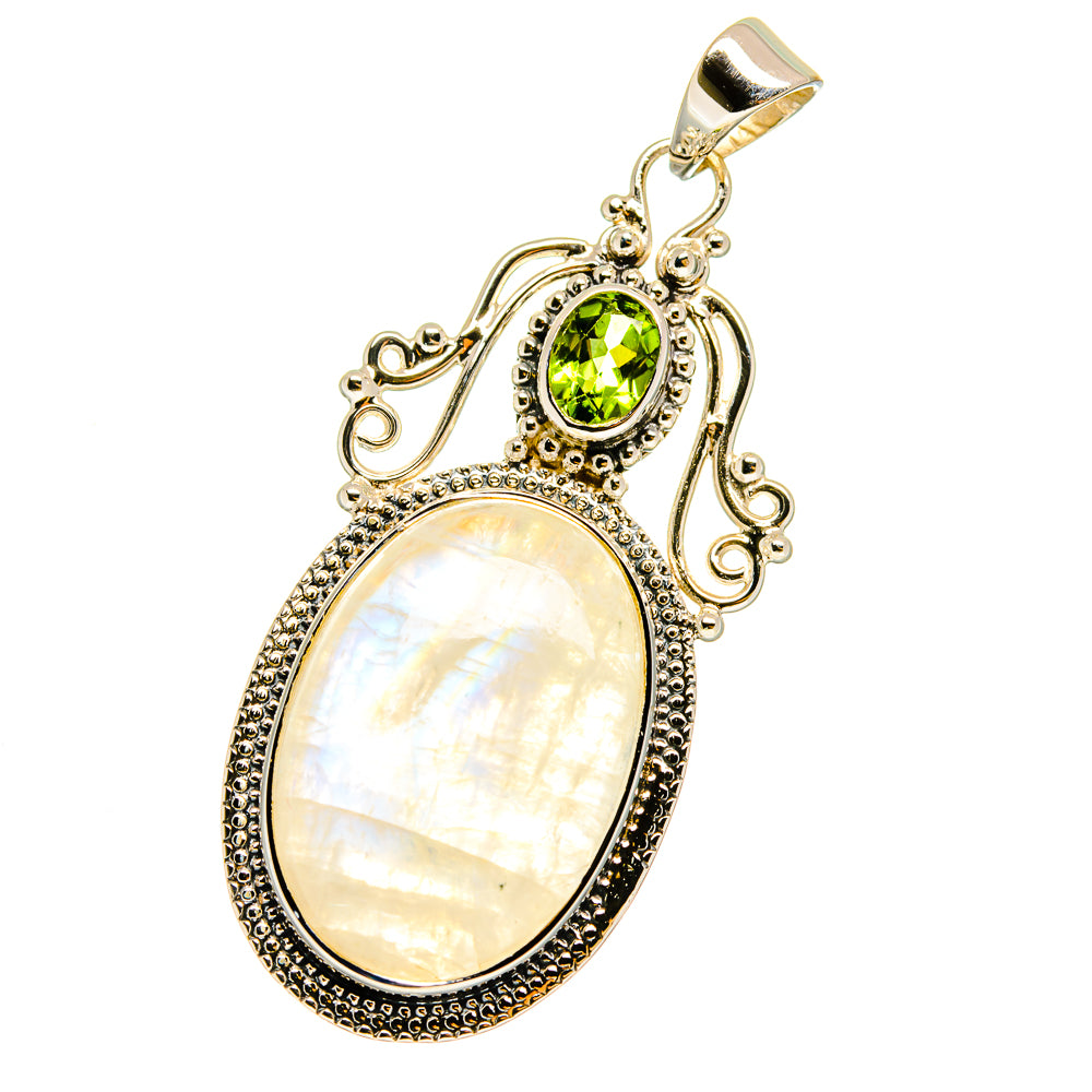 Rainbow Moonstone Pendants handcrafted by Ana Silver Co - PD12787