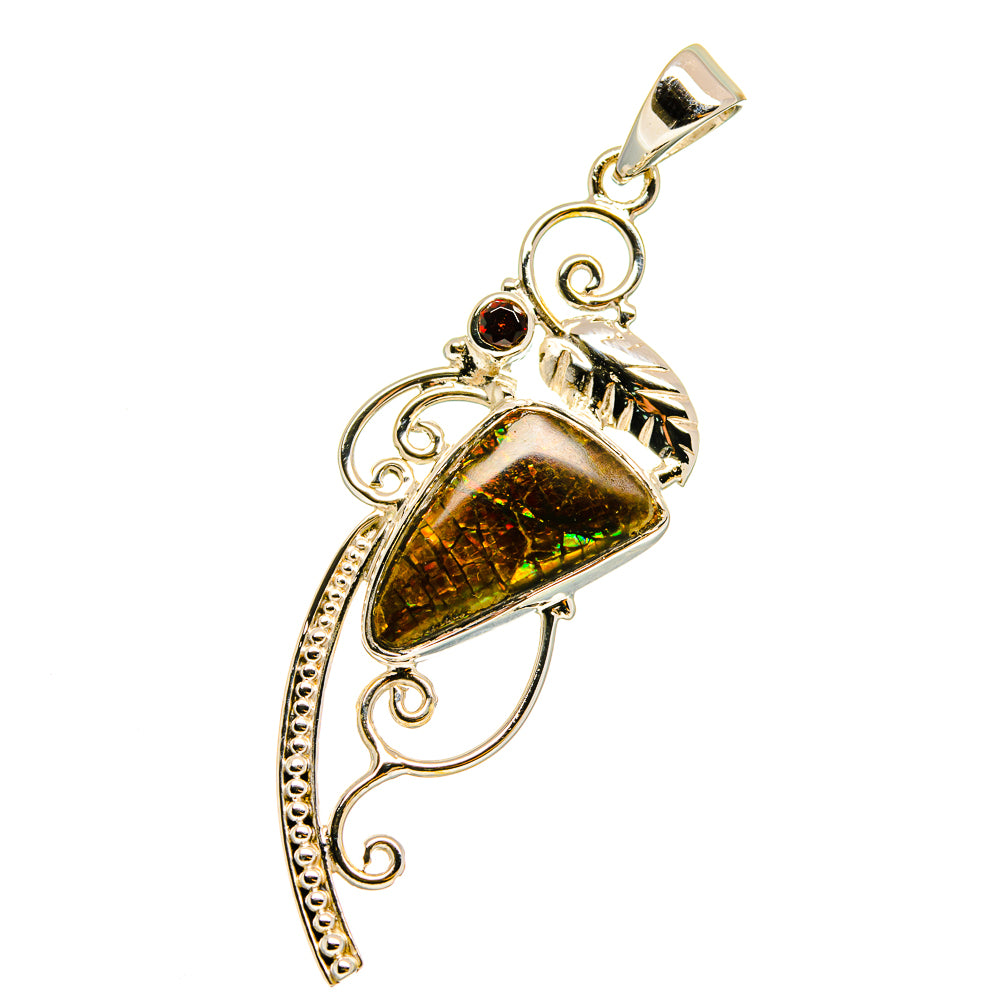 Ammolite Pendants handcrafted by Ana Silver Co - PD12788