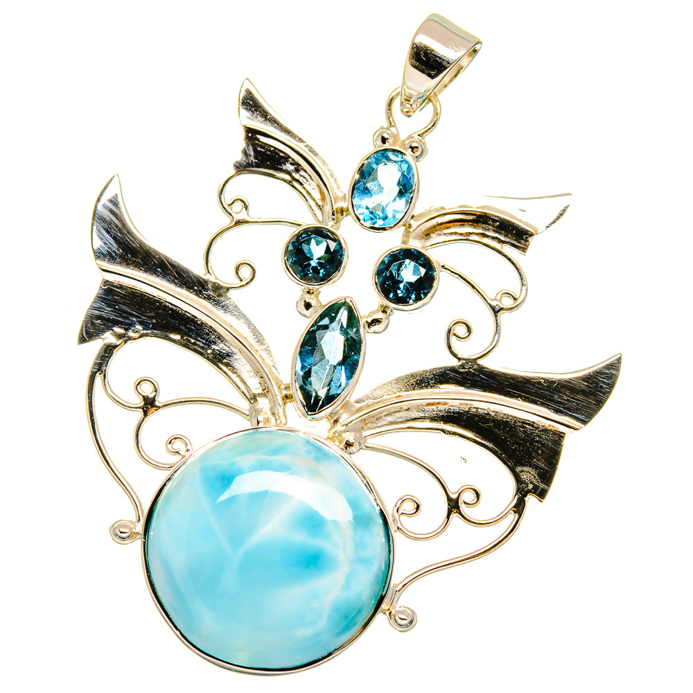 Larimar Pendants handcrafted by Ana Silver Co - PD12790