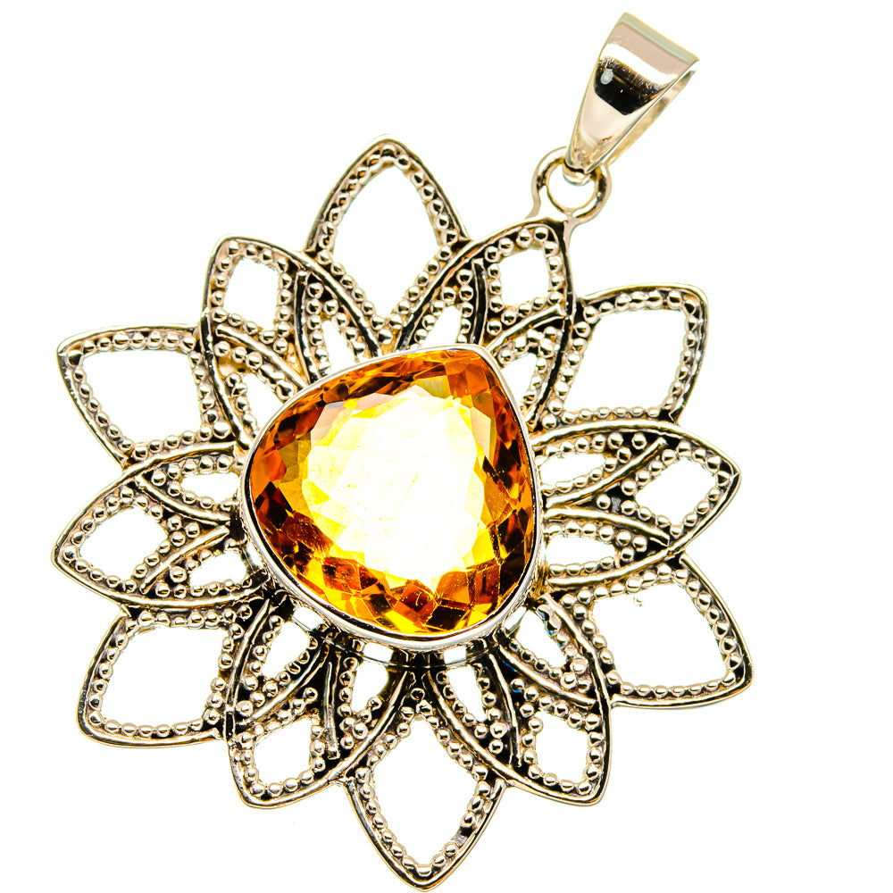 Mandarin Citrine Pendants handcrafted by Ana Silver Co - PD12793