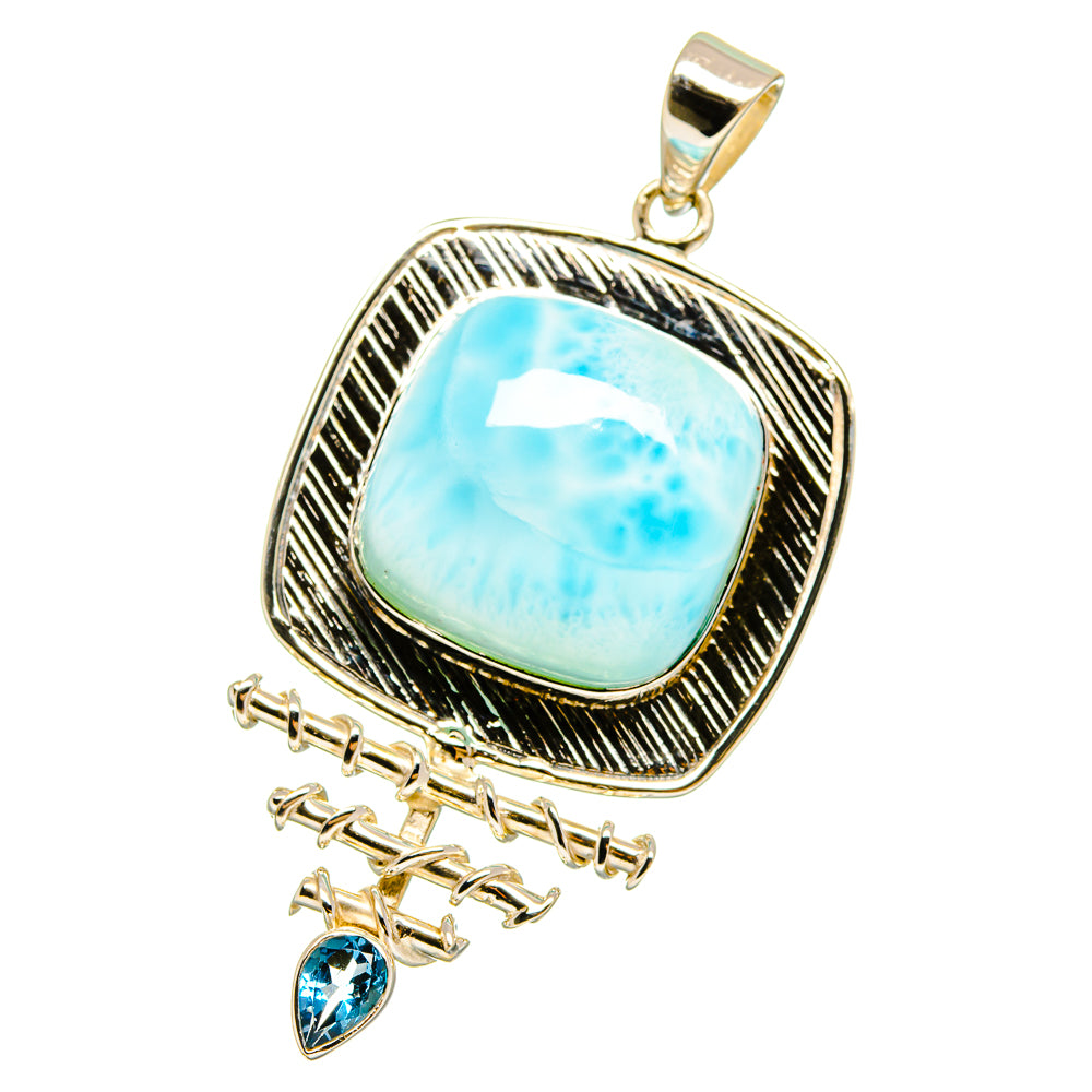 Larimar Pendants handcrafted by Ana Silver Co - PD12794